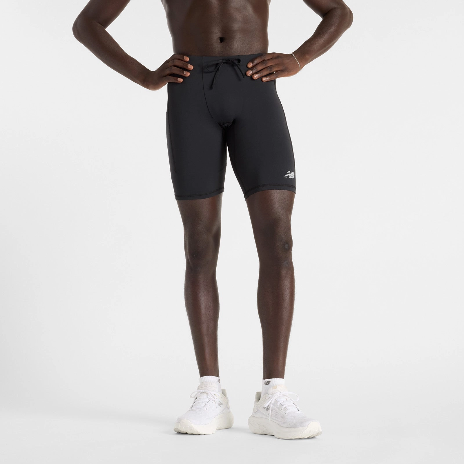 New Balance Men's NB Sleek Pocket Half Tight 9" Saltwater Resistant Chlorine Resistant Material