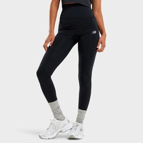 New Balance Script Leggings / Black Comfort waistband Cozy Wrap
