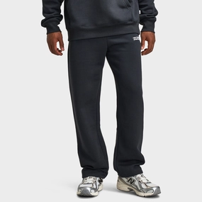 New Balance Tone Logo Open Hem Pants / Black Geometric Shapes