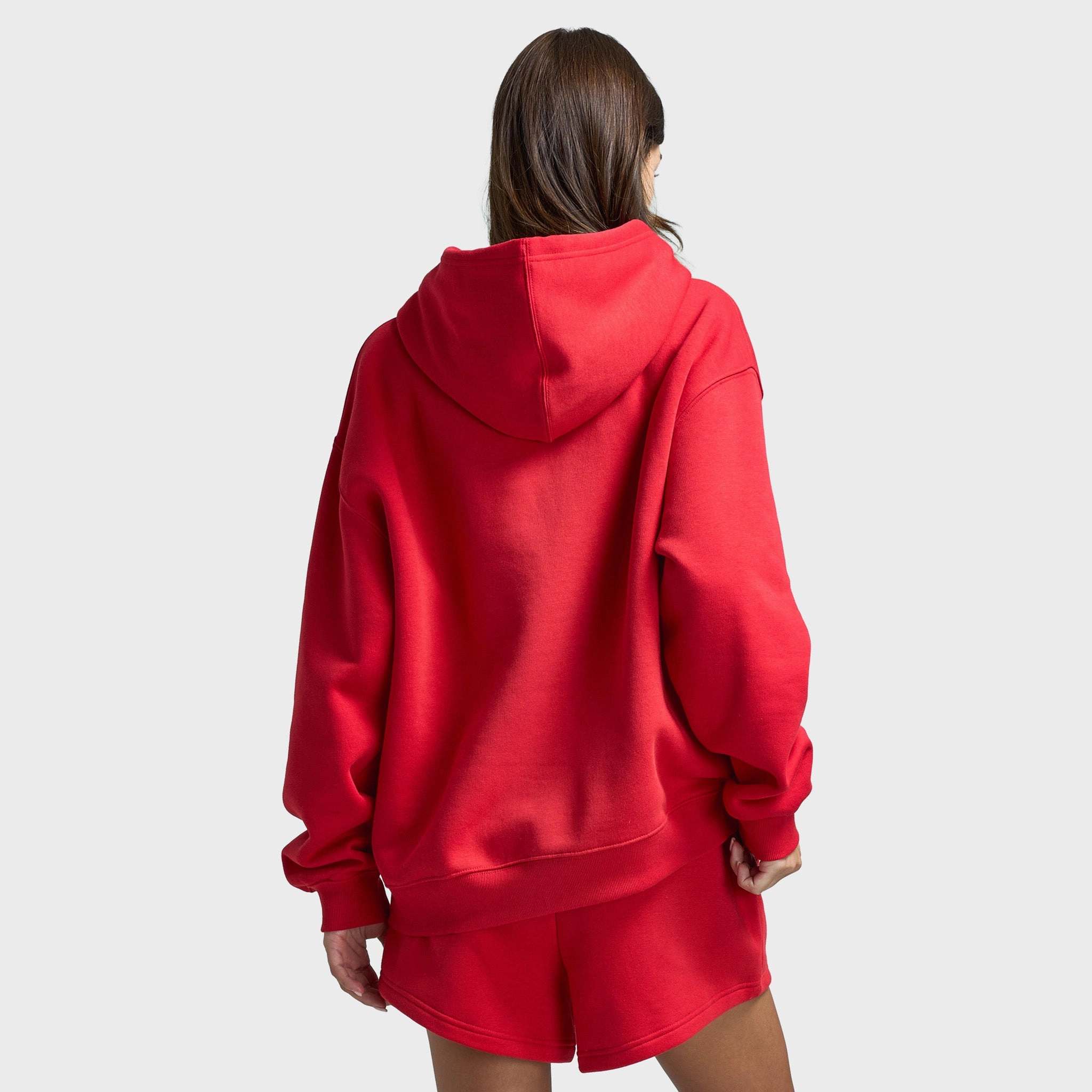 Extended Coverage New Balance Women's Athletic Pullover Hoodie / Red