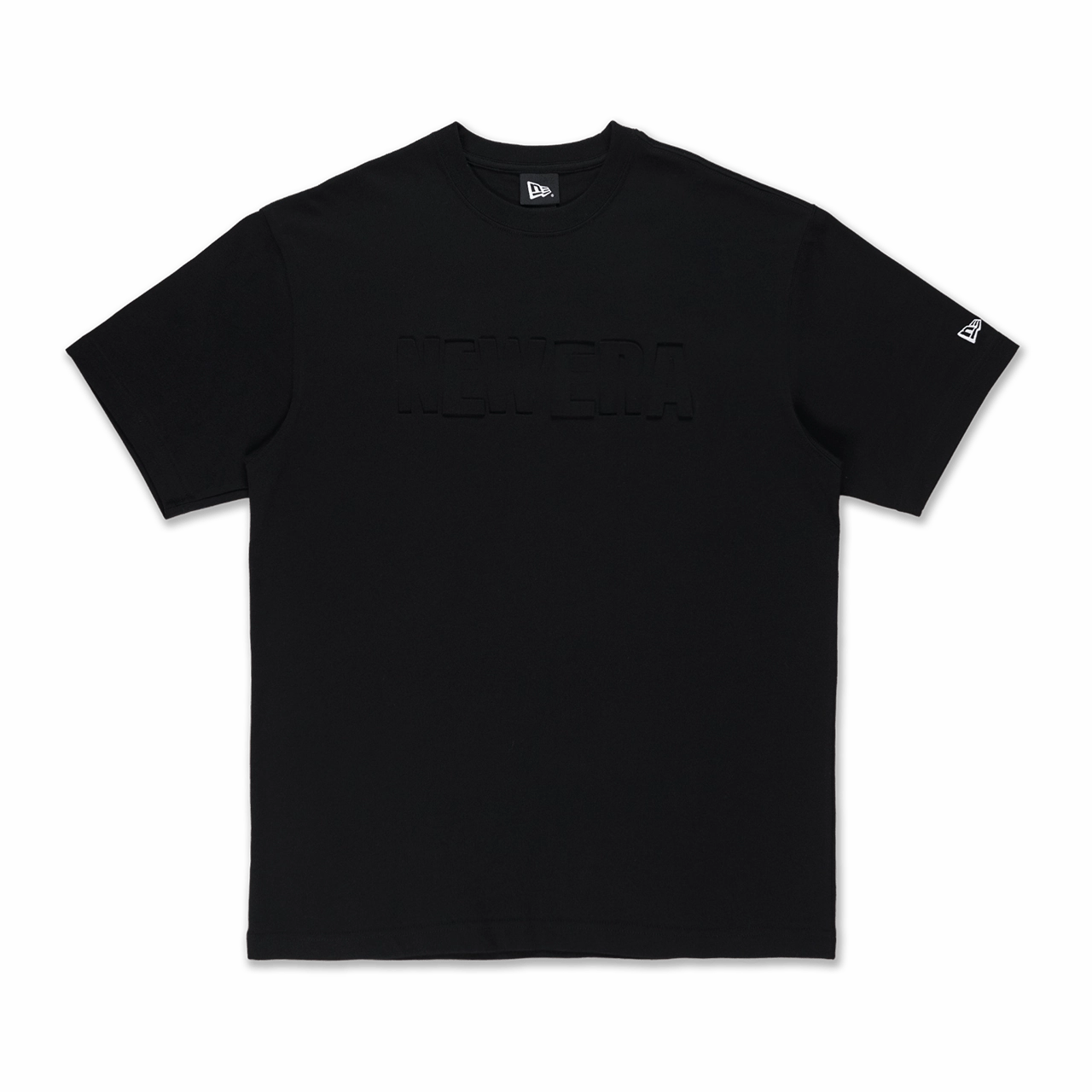 New Era Wordmark Emboss Basketball Tonal Pack Black Oversized Short-Sleeve Shirt Athletic Fit
