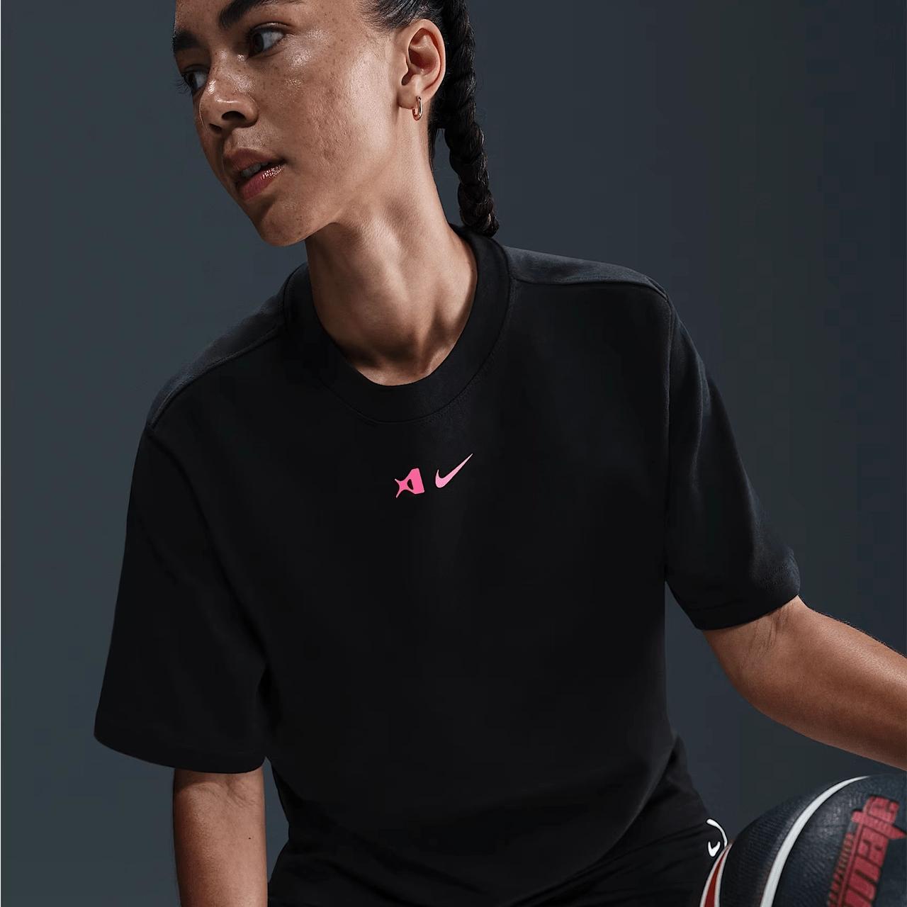 Nike A'ja Wilson Women's Loose Short-Sleeve T-Shirt AntiStatic Material