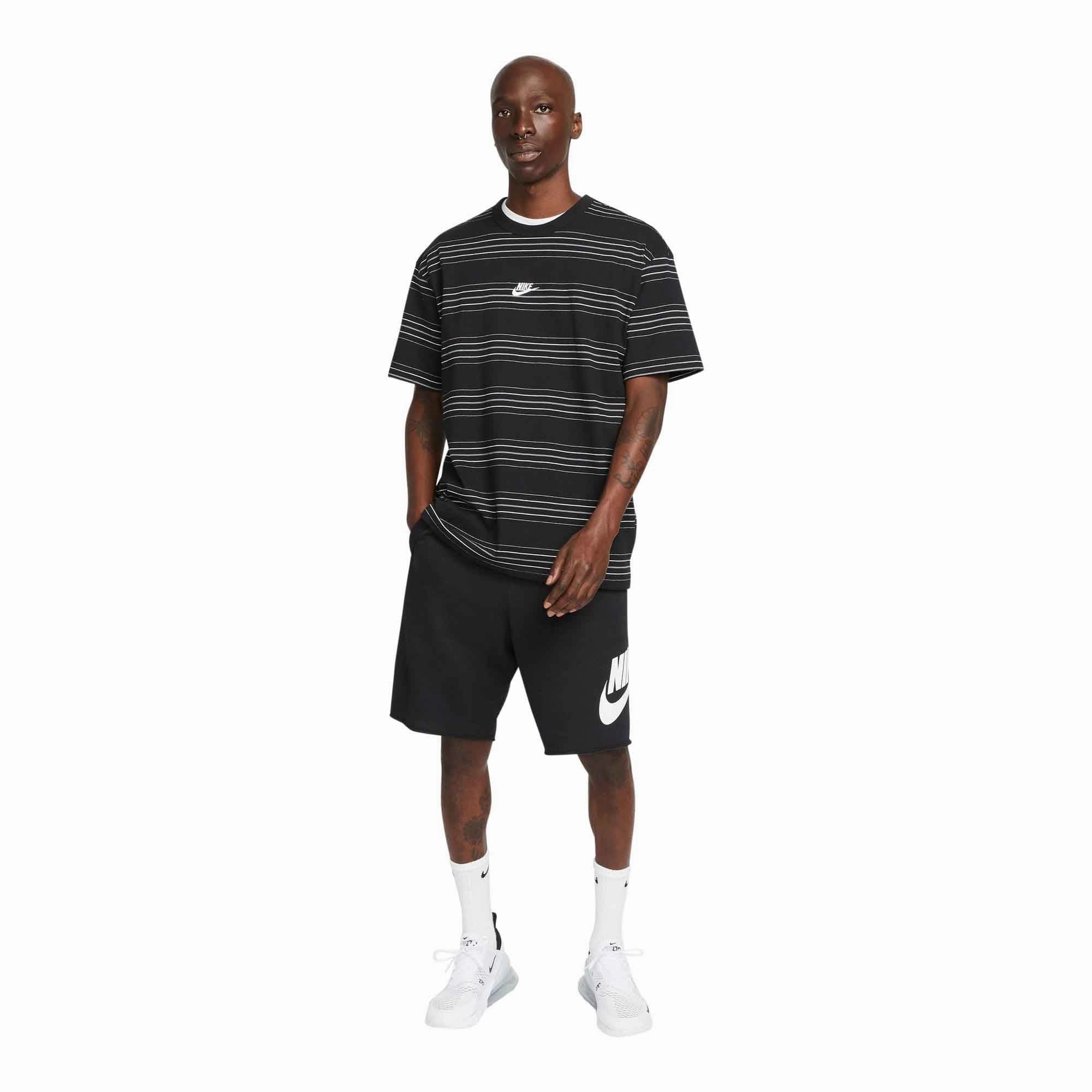 Layered Hem Detail elastic waistband Nike Club Alumni Men's French Terry Shorts