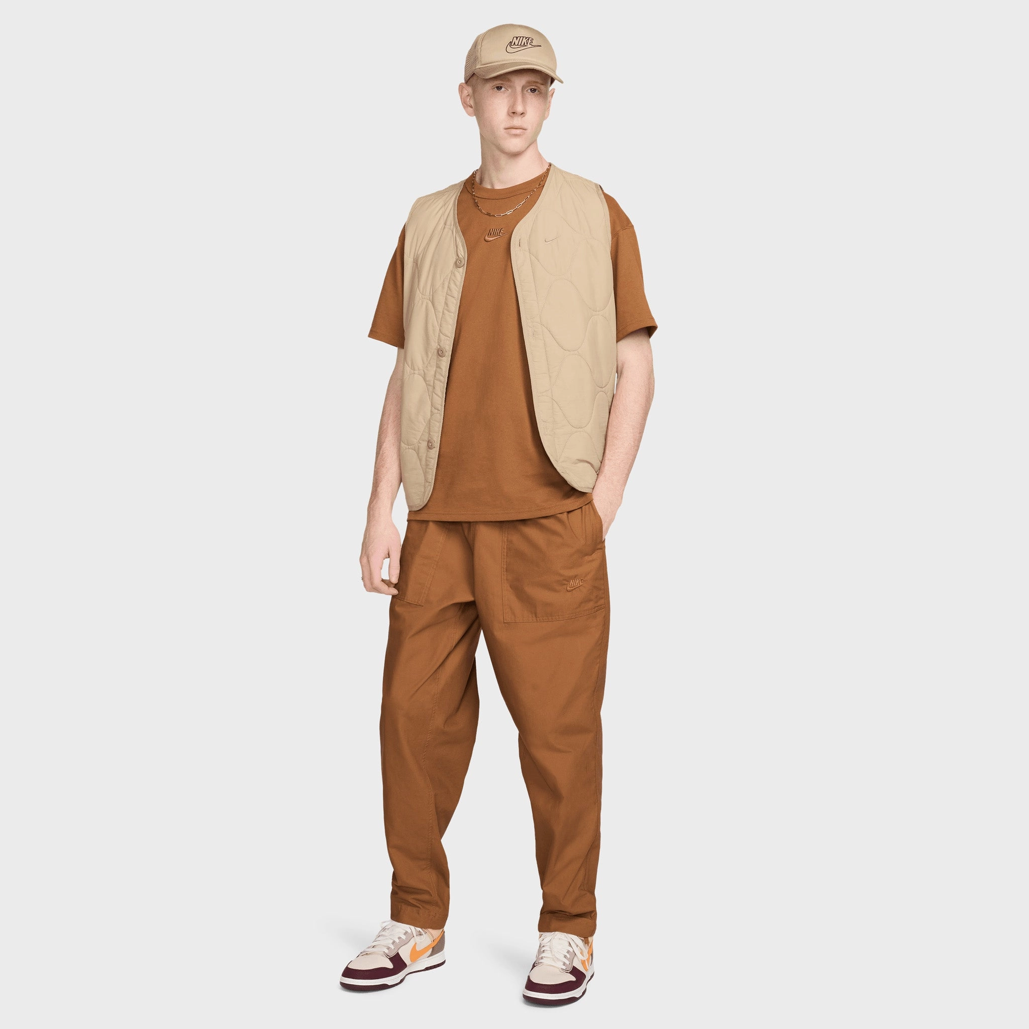 Dynamic Tension Zones Nike Club Barcelona Pants / Light British Tan