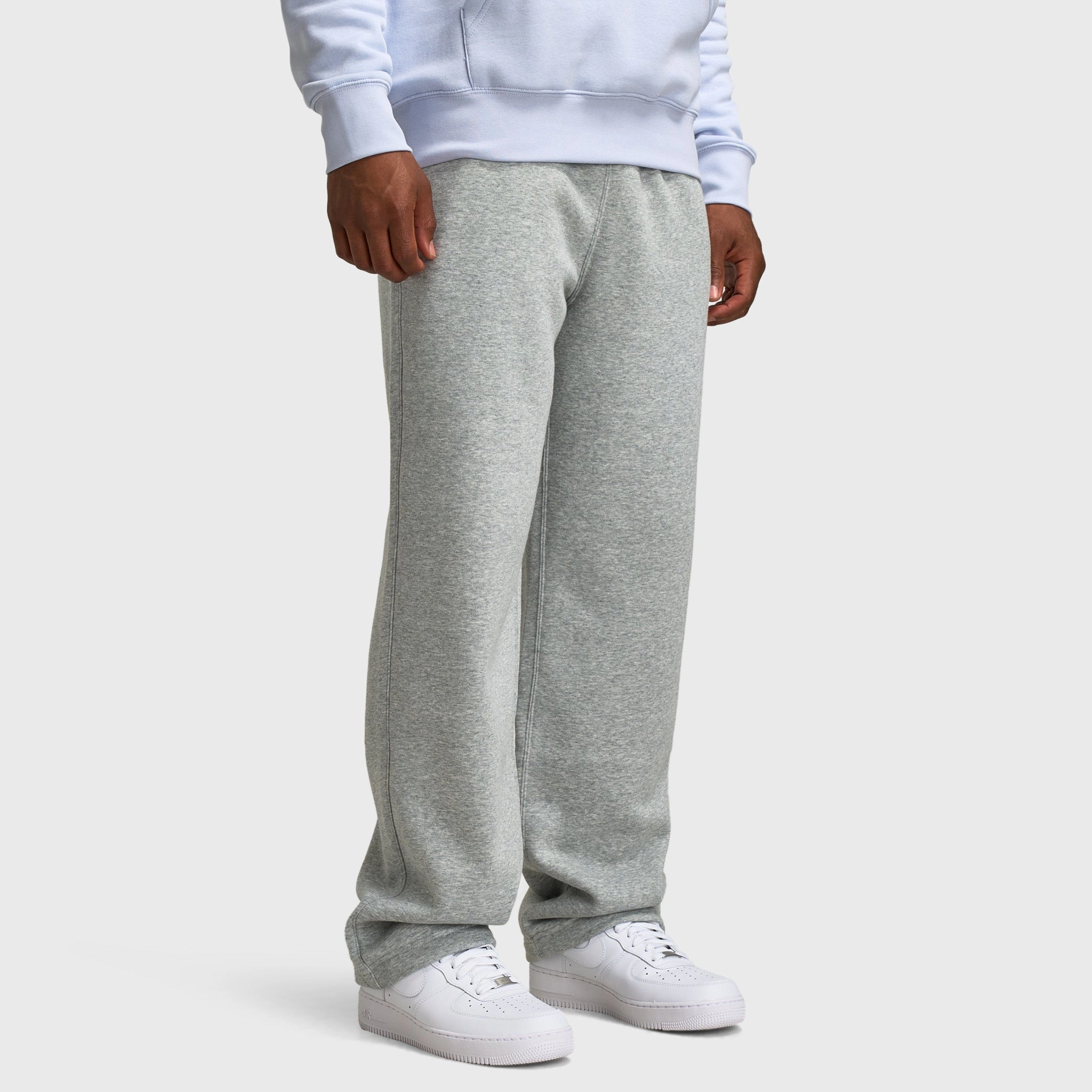 Tagless Collar Seamless construction Nike Club Fleece Bungee Pants / Heather Grey
