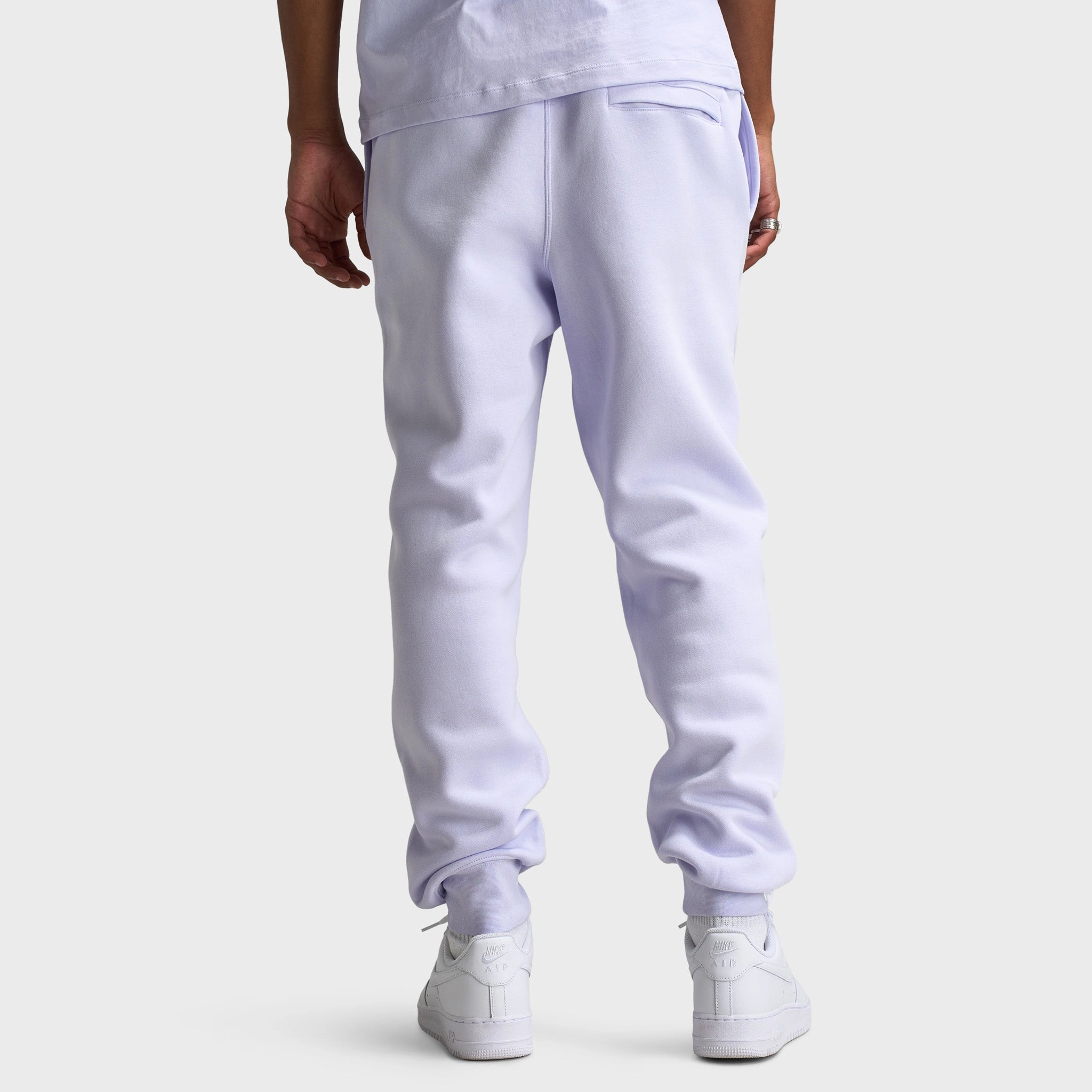 MoistureManagement Fabric Nike Club Fleece Joggers Amethyst Tint - White