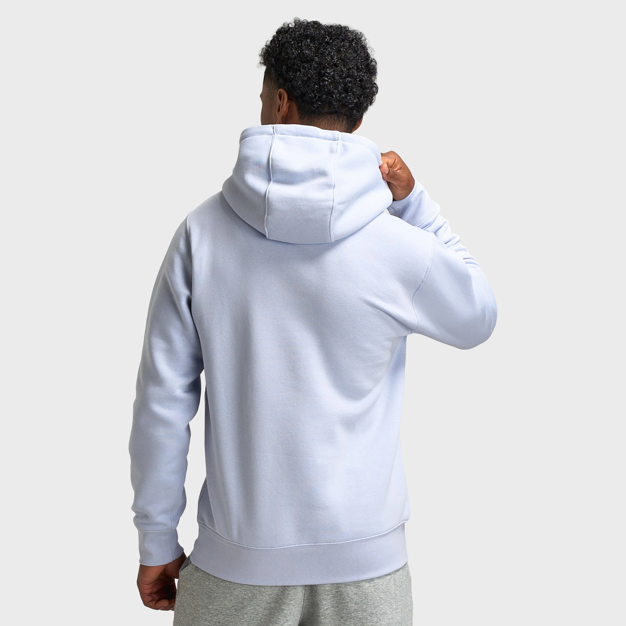 Nike Club Fleece Pullover Hoodie Ghost / White Comfortable lining Sun Protective Fabric