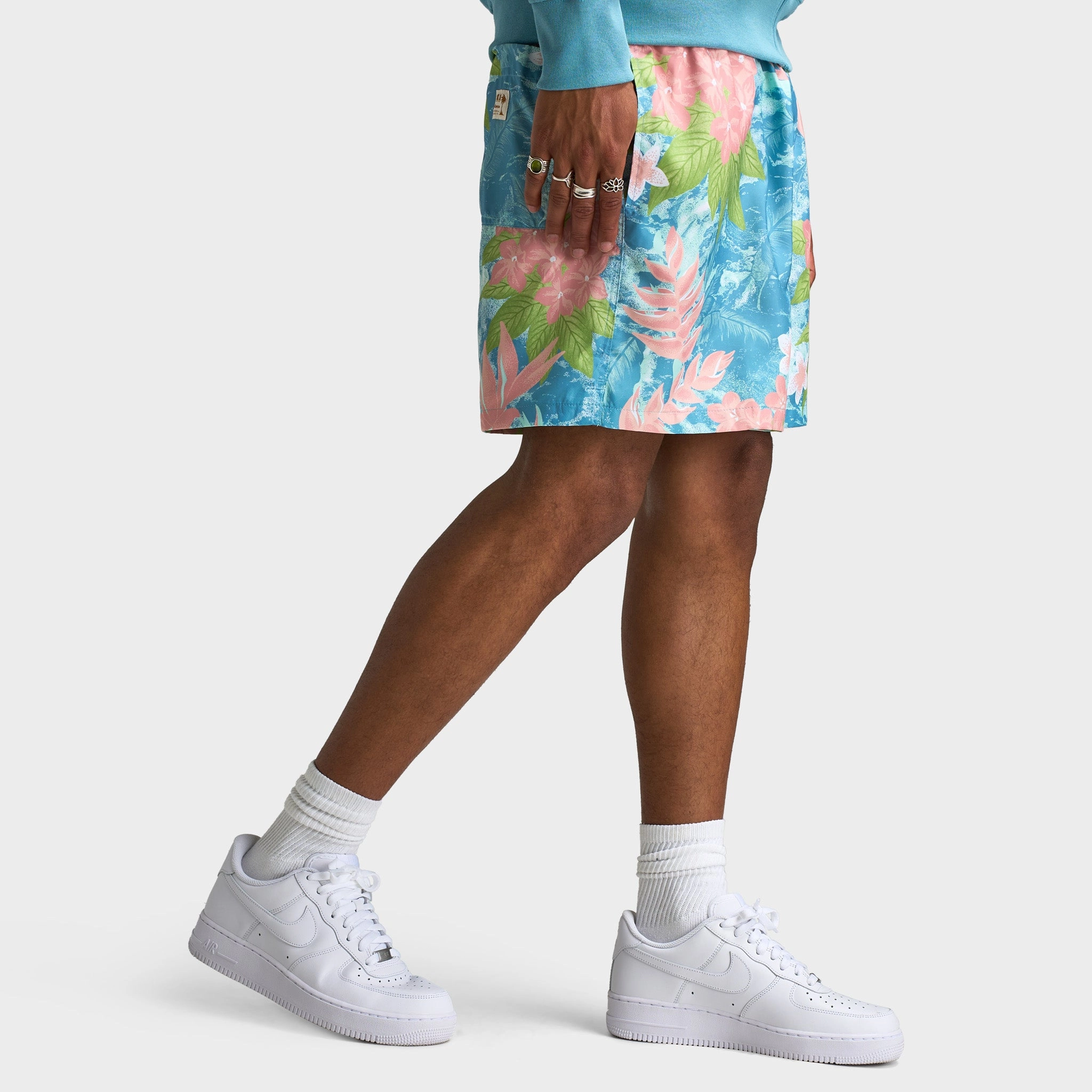 Nike Club Flow Shorts Sweet Mint Foam / Denim Turq - Mint Foam Stretchable Material Odor-resistant
