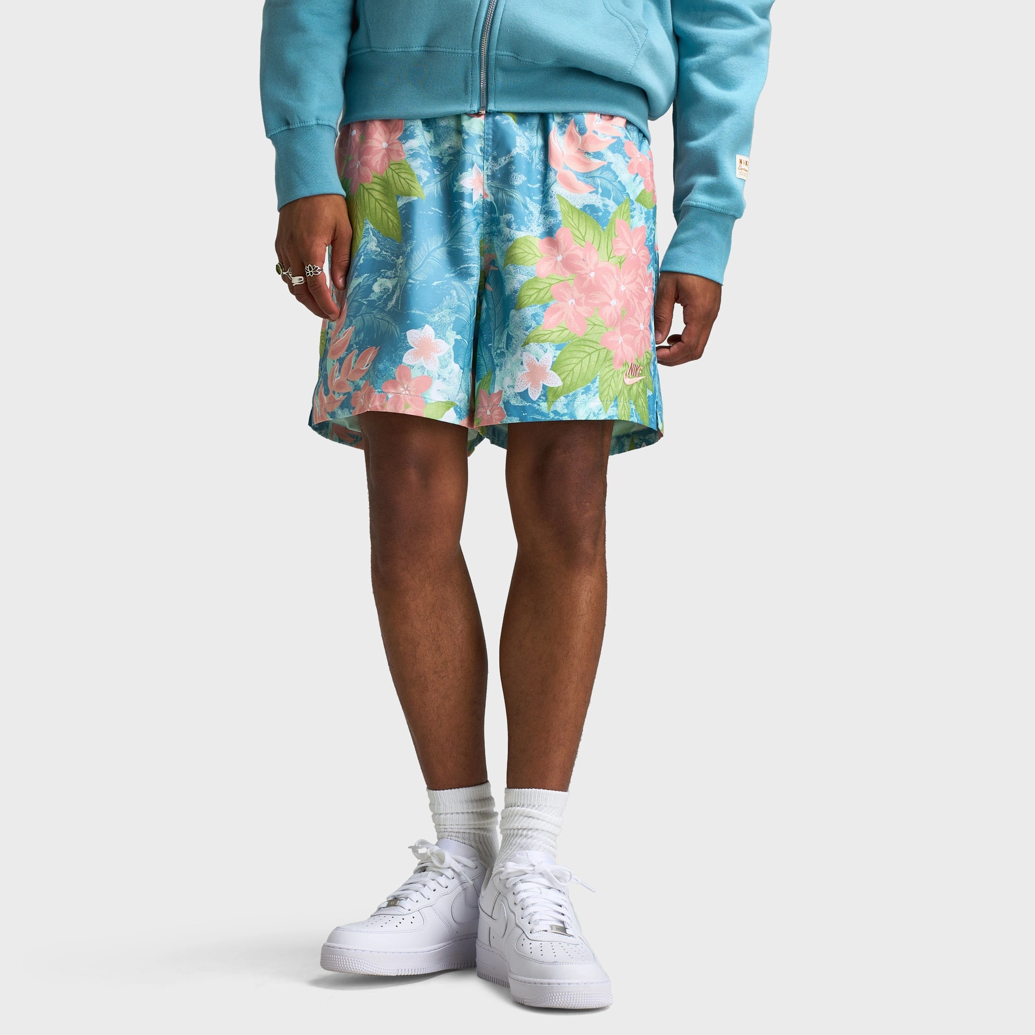 Nike Club Flow Shorts Sweet Mint Foam / Denim Turq - Mint Foam Walk Easy Anniversary Gift