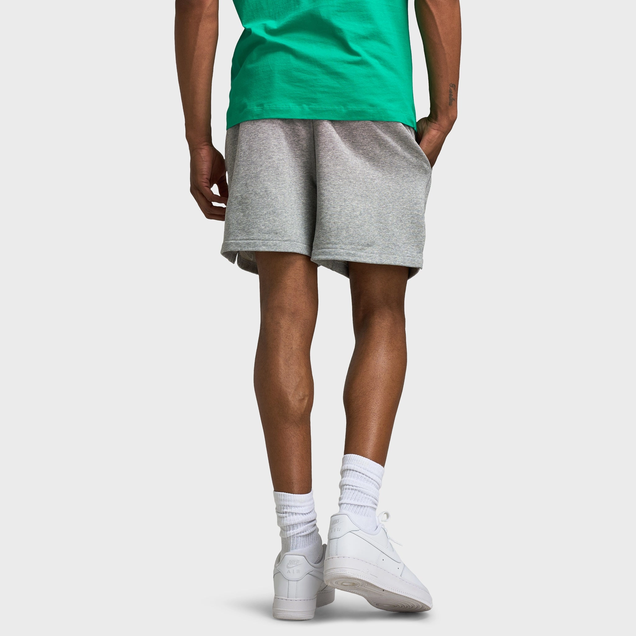 Nike Club French Terry Flow Shorts Dark Grey Heather / Lt Sm TearResistantBuild