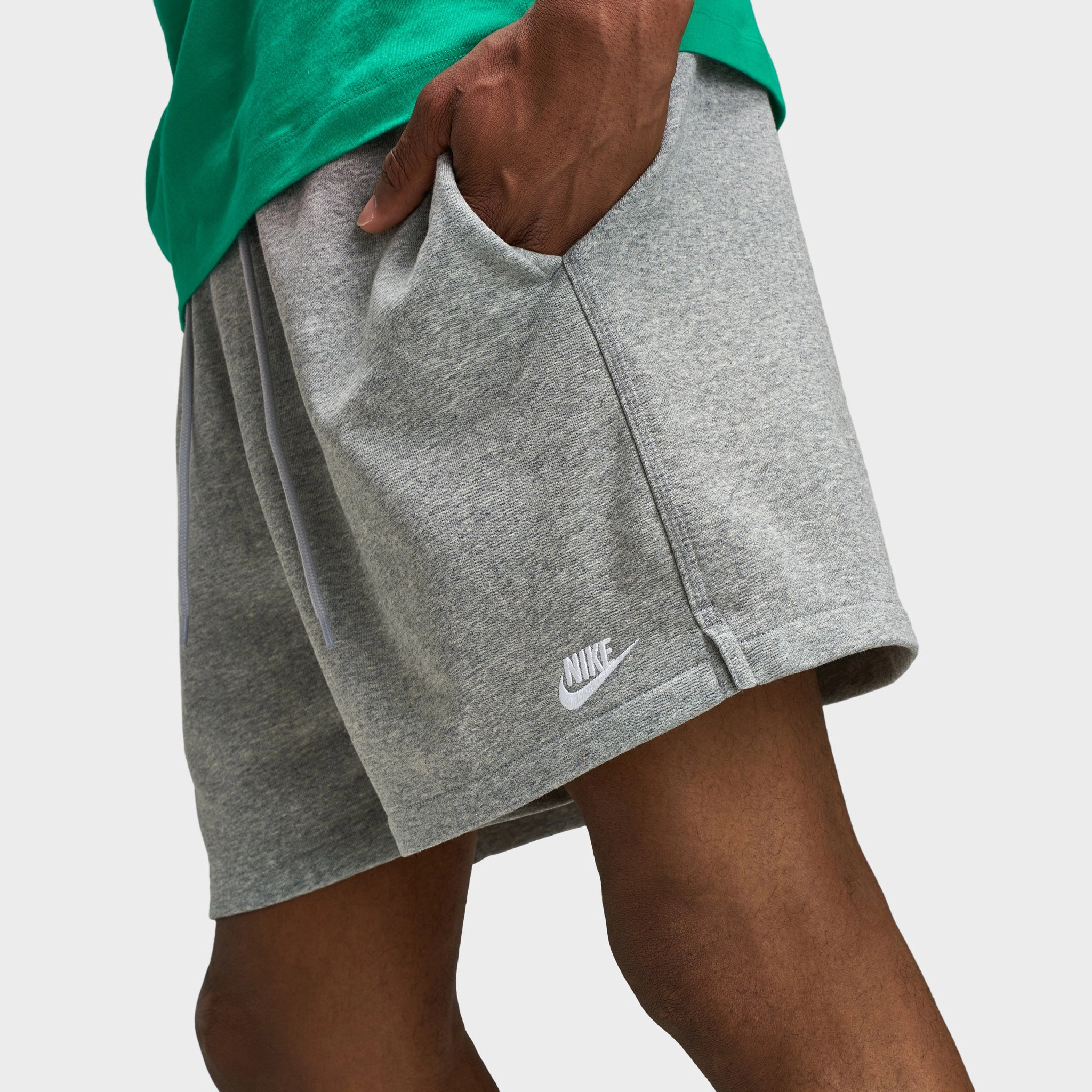 Nike Club French Terry Flow Shorts Dark Grey Heather / Lt Sm Odor Lock Technology