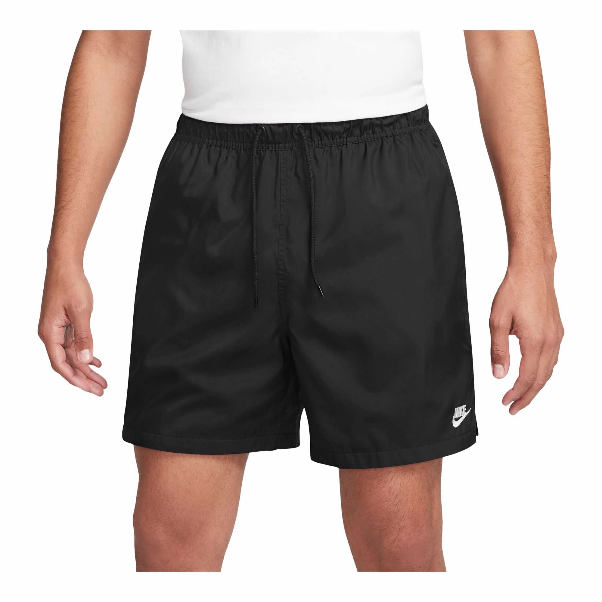 AbrasionResistant Sweat Wicking Lining Nike Club Men's 'Black' Woven Flow Shorts