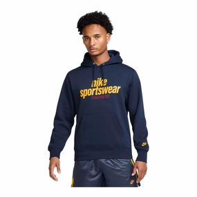 Nike Club Men's Fleece Pullover Hoodie MoistureManagementSystem