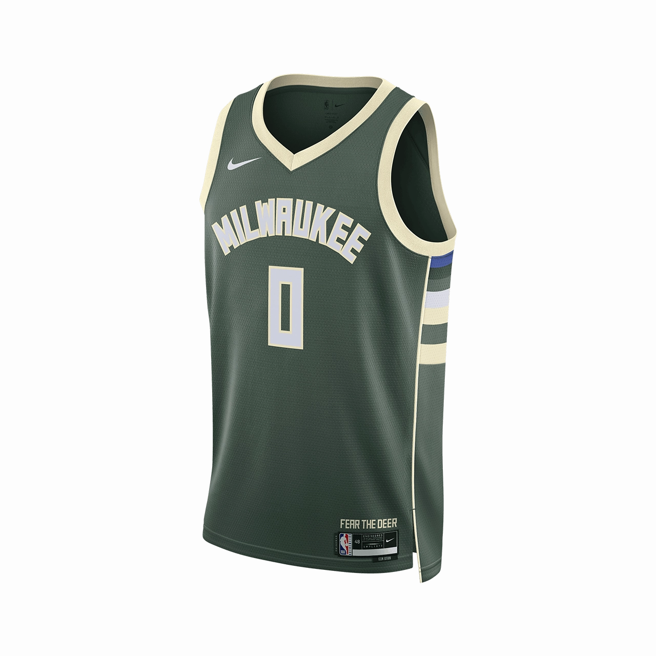 HighDensity Padding Slim Fit Cut Nike Dri-FIT NBA Icon Edition Swingman Jersey - Damian Lillard Milwaukee Bucks