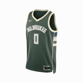Nike Dri-FIT NBA Icon Edition Swingman Jersey - Damian Lillard Milwaukee Bucks Comfortable layering piece Built In Support
