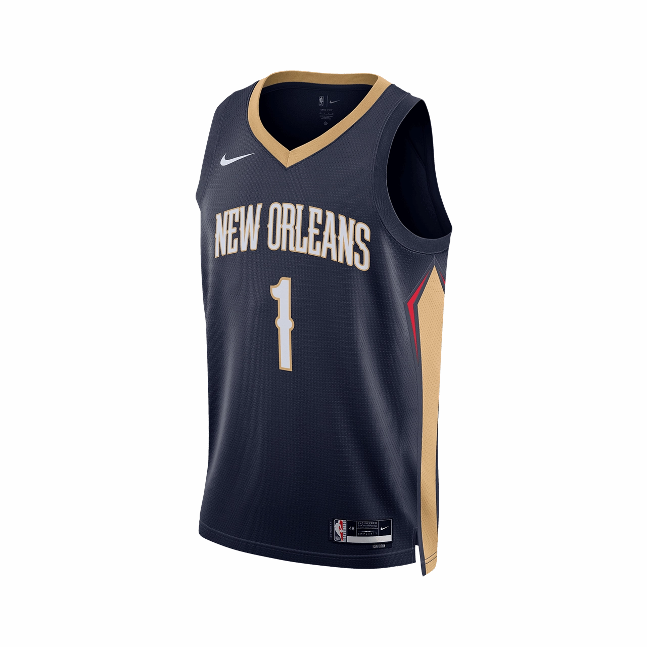 Nike Dri-FIT NBA Icon Edition Swingman Jersey - Zion Williamson New Orleans Policans Yarn Dyed Colorfastness