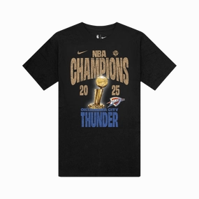 Nike Dry 2025 NBA Champions Oklahoma City Thunder Confetti Celebration Tee Outdoor Smart