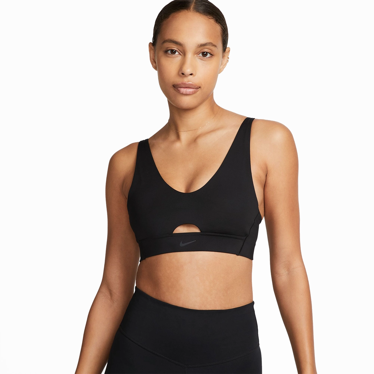 Nike Indy Plunge Cutout Bra Comfortable Structure Fully Encapsulated Cups