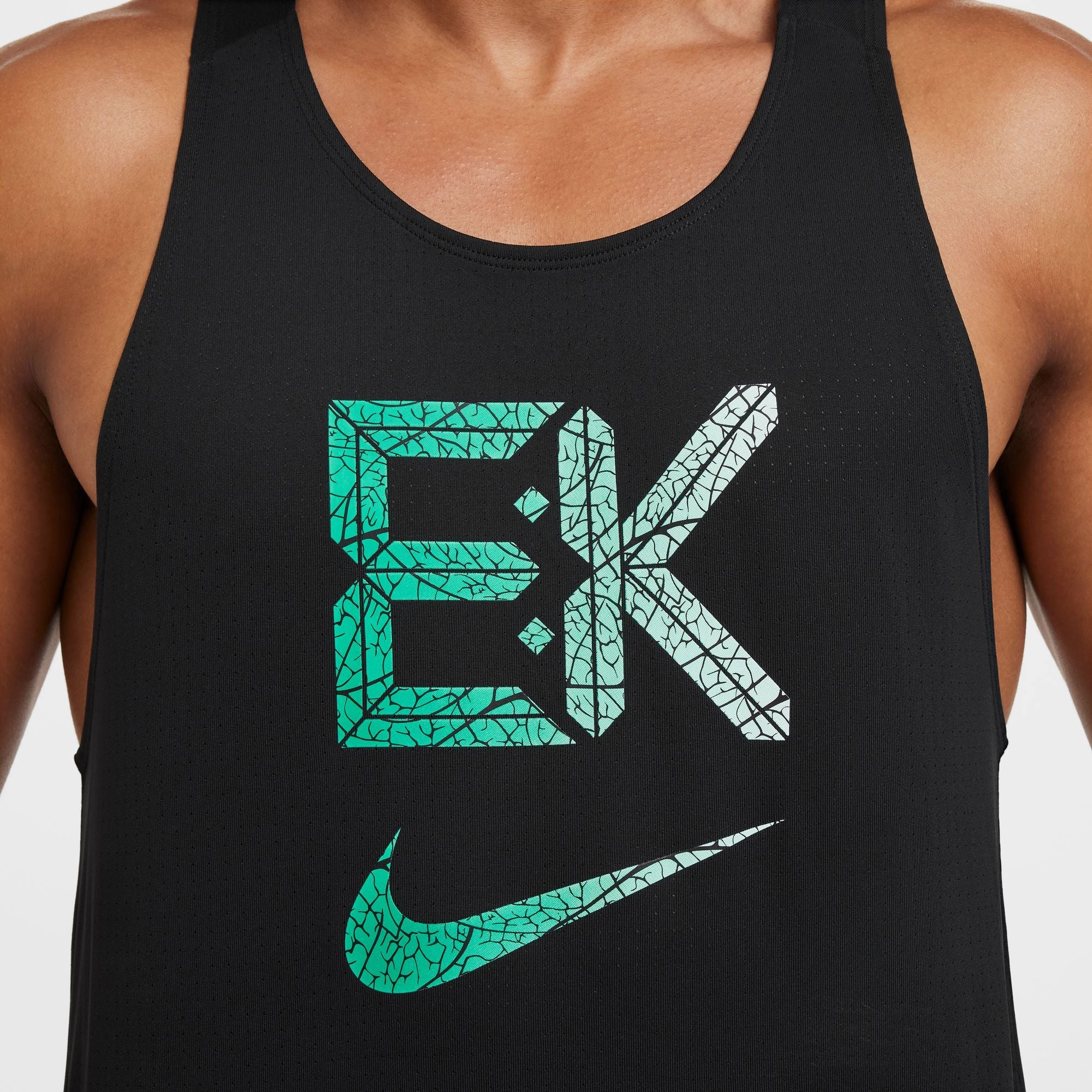 Nike Men's Dri-FIT Fast Kipchoge Running Vest Black / Stadium Green AntiSnagTechnology