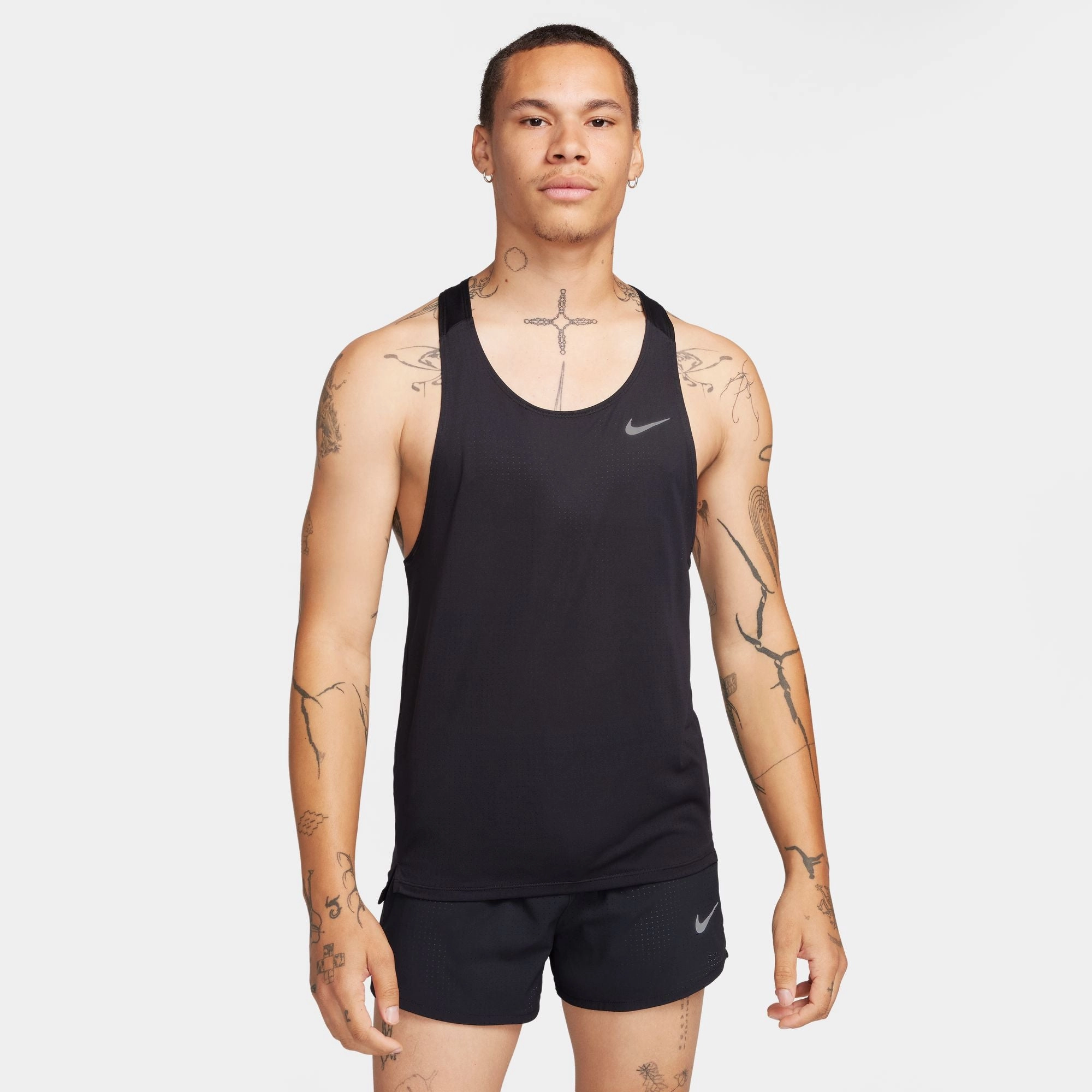 Nike Men's Fast Dri-FIT Running Singlet square shape Quick Evaporate Design