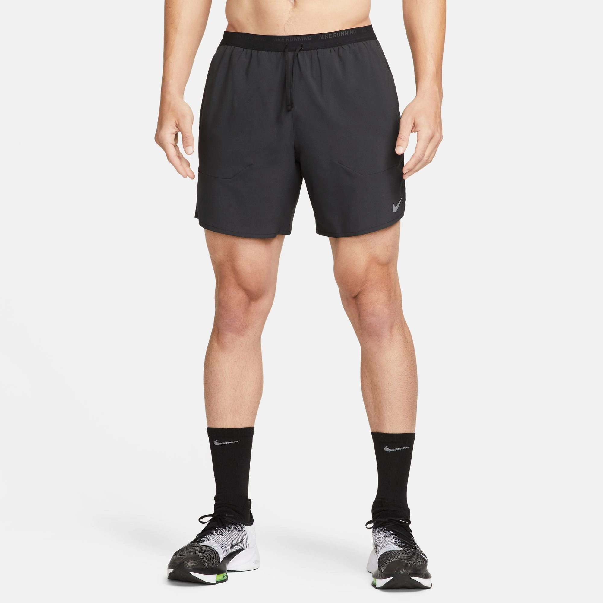 Dual Zone Ventilation Nike Men's Stride Dri-FIT 7" Brief-Lined Running Shorts