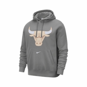 Nike NBA Chicago Bulls Club City Edition Fleece Pullover Hoodie FlexibleCuffSystem
