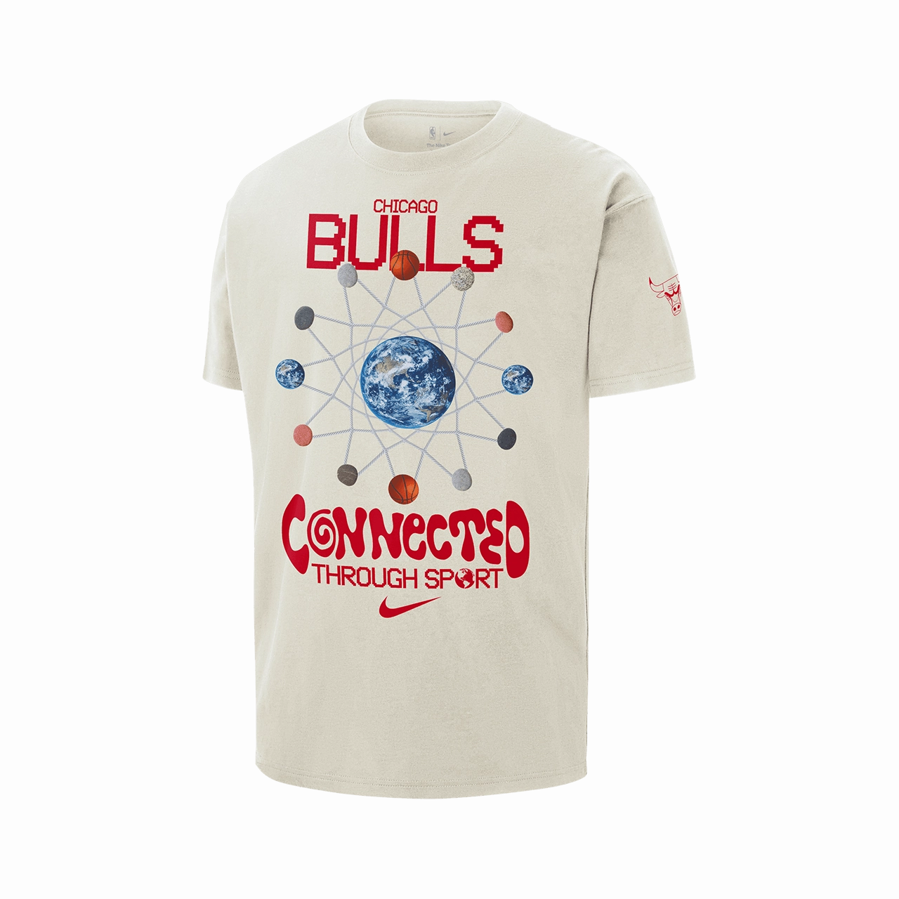 Nike NBA Chicago Bulls Courtside Men's Max90 T-Shirt MoistureControlClothing