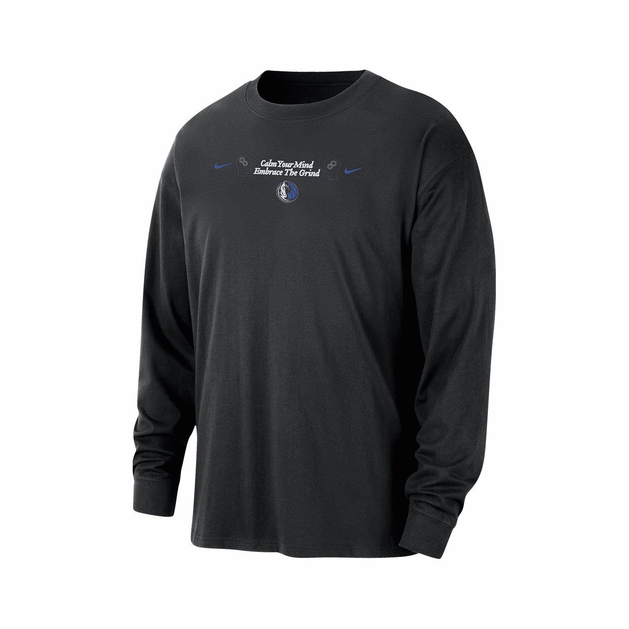Air Move Nike NBA Dallas Mavericks Courtside Men's Max90 Long-Sleeve T-Shirt