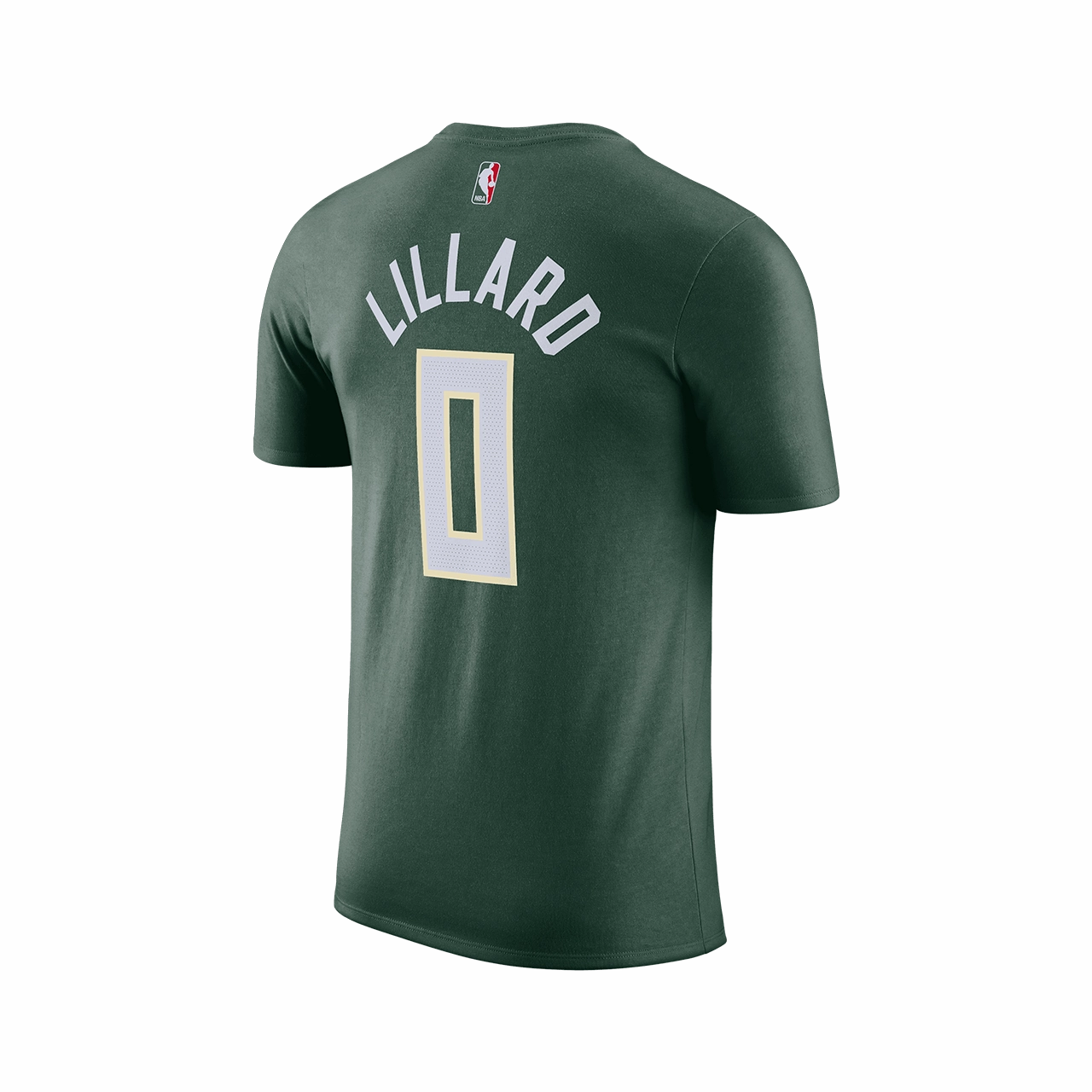 Hygroscopic Fiber Light Comfort Nike NBA Damian Lillard Milwaukee Bucks Icon Edition Player Tee
