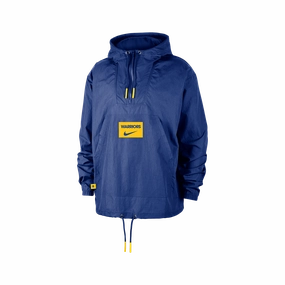 Heat Tech Fabric Neutral Tones Nike NBA Golden State Warriors Club Courtside Men's Anorak