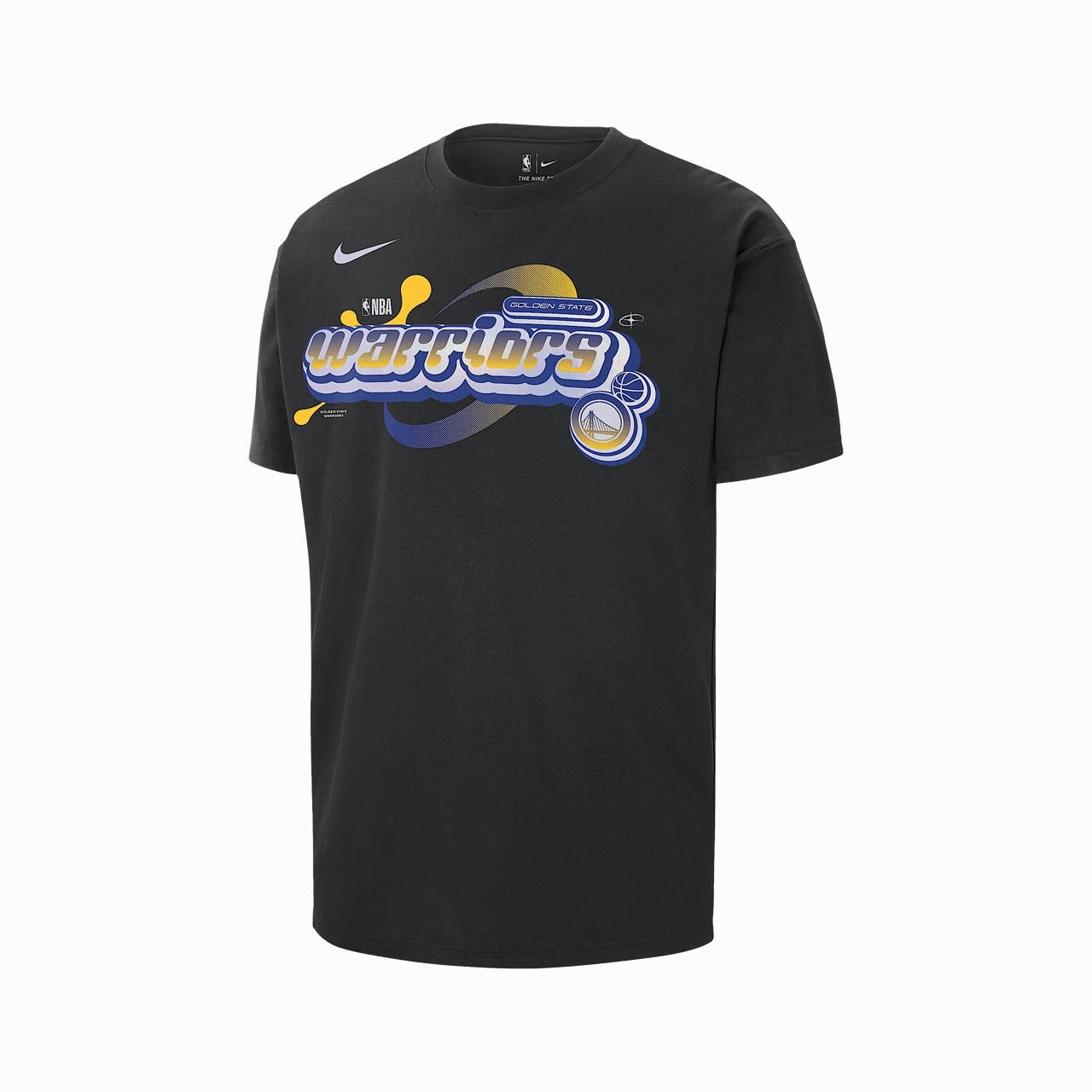 CompressiveFitFabric Tailored Fit Nike NBA Golden State Warriors Courtside Max90 Men's T-Shirt