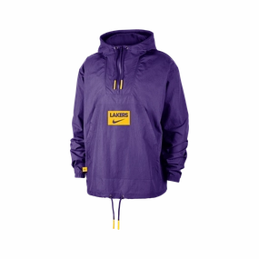 Nike NBA Los Angeles Lakers Club Courtside Men's Anorak Abrasion resistant