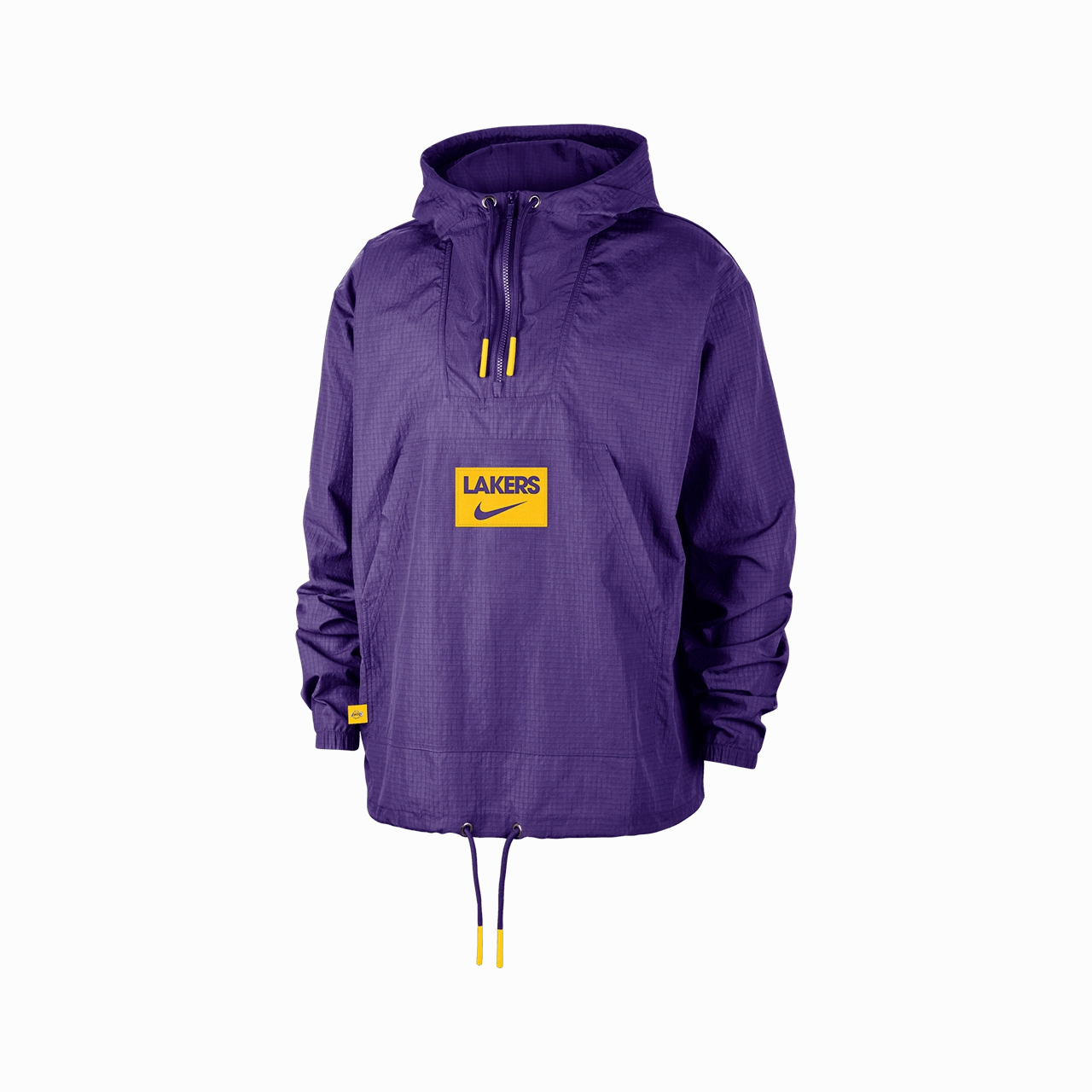 Nike NBA Los Angeles Lakers Club Courtside Men's Anorak Flex Fit Handmade Glow