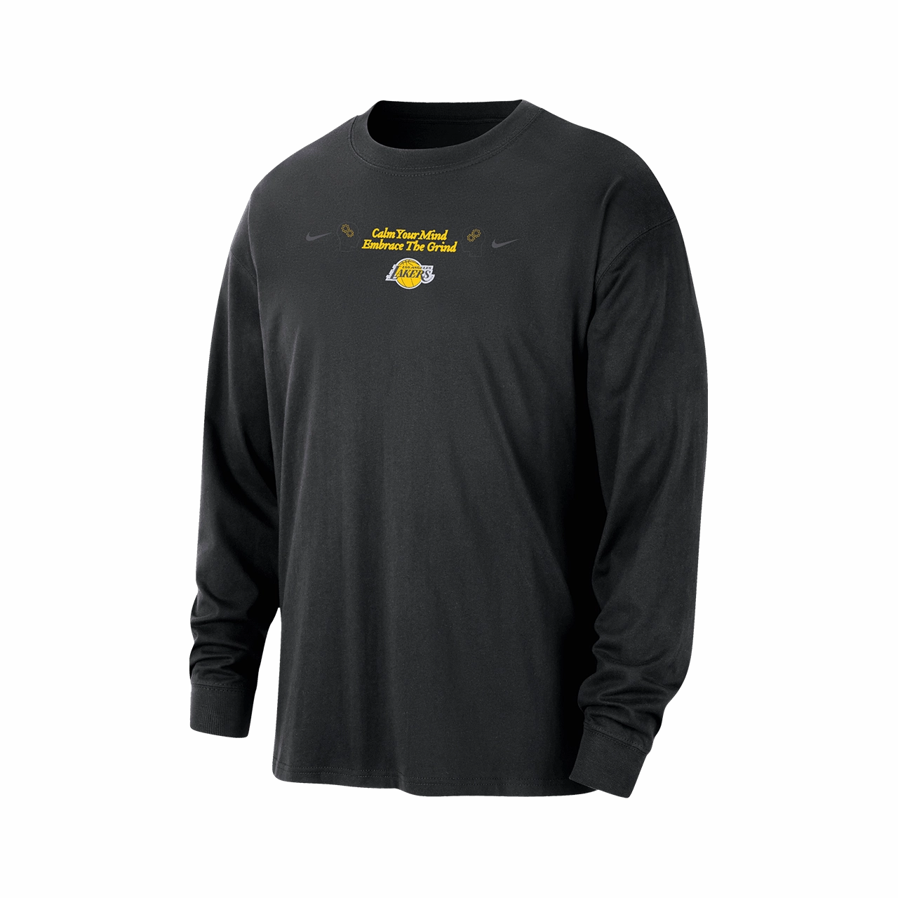 Active Trend Nike NBA Los Angeles Lakers Courtside Men's Max90 Long-Sleeve T-Shirt