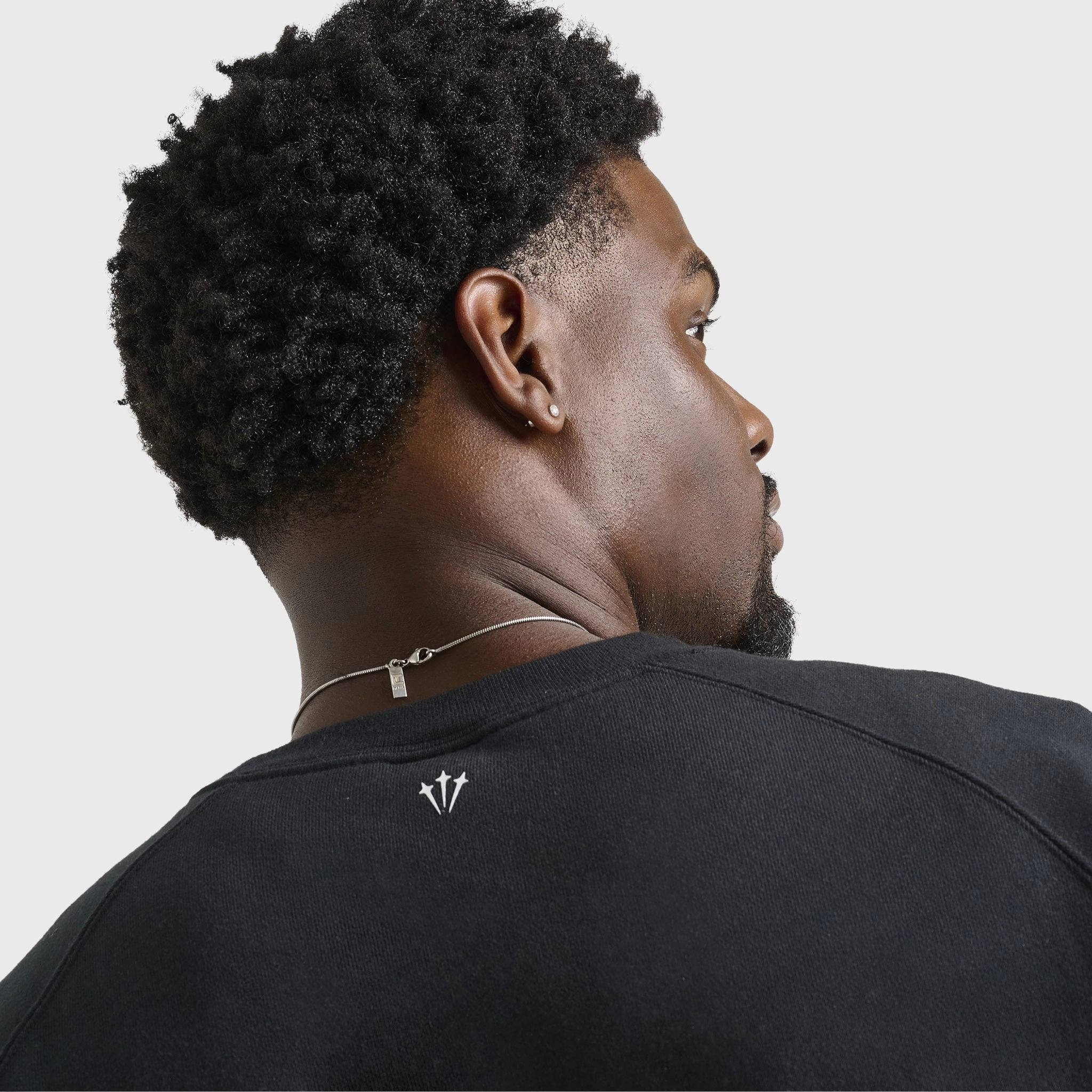 Nike NOCTA CS Cardinal  Fleece Crewneck Black / White Easy Layering
