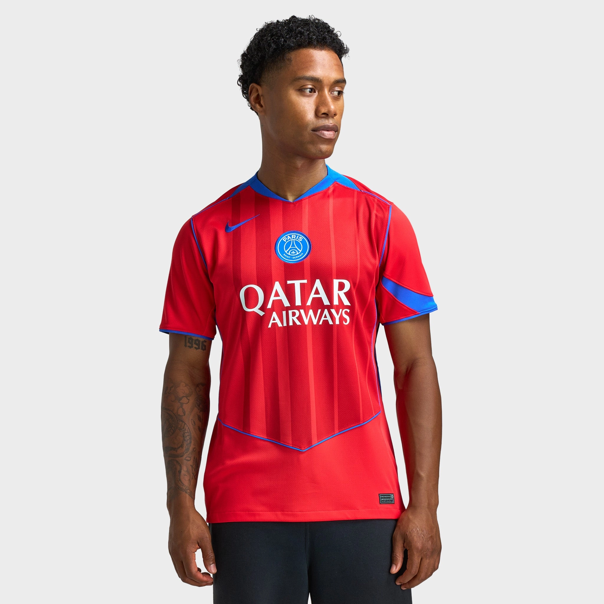Premium Fabric Blend Nike PSG Stad 3R Dri-FIT Jersey Global Red / Sport Red - Hyper Royal