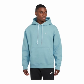 Flexible Waistband Wind Block Nike Solo Swoosh Men's Fleece Pullover Hoodie