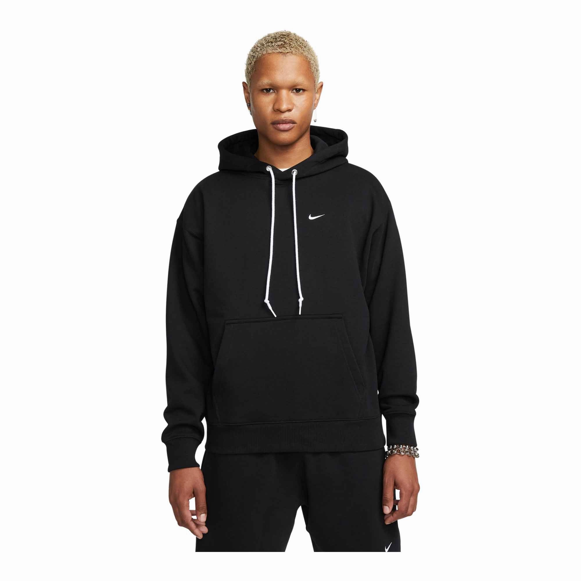 Nike Solo Swoosh Men's French Terry Pullover Hoodie Office Glam Functional Fit