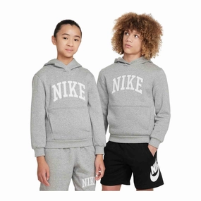 Nike Sportswear Club Fleece Big Kids' Hoodie Ice Fit DoubleStitched Seams