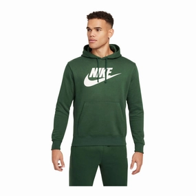 Nike Sportswear Club Fleece Men's Graphic Pullover Hoodie Elasticized Edging
