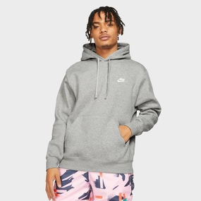 Iconic floral Nike Sportswear Club Fleece Pullover Hoodie / Dark Grey Heather