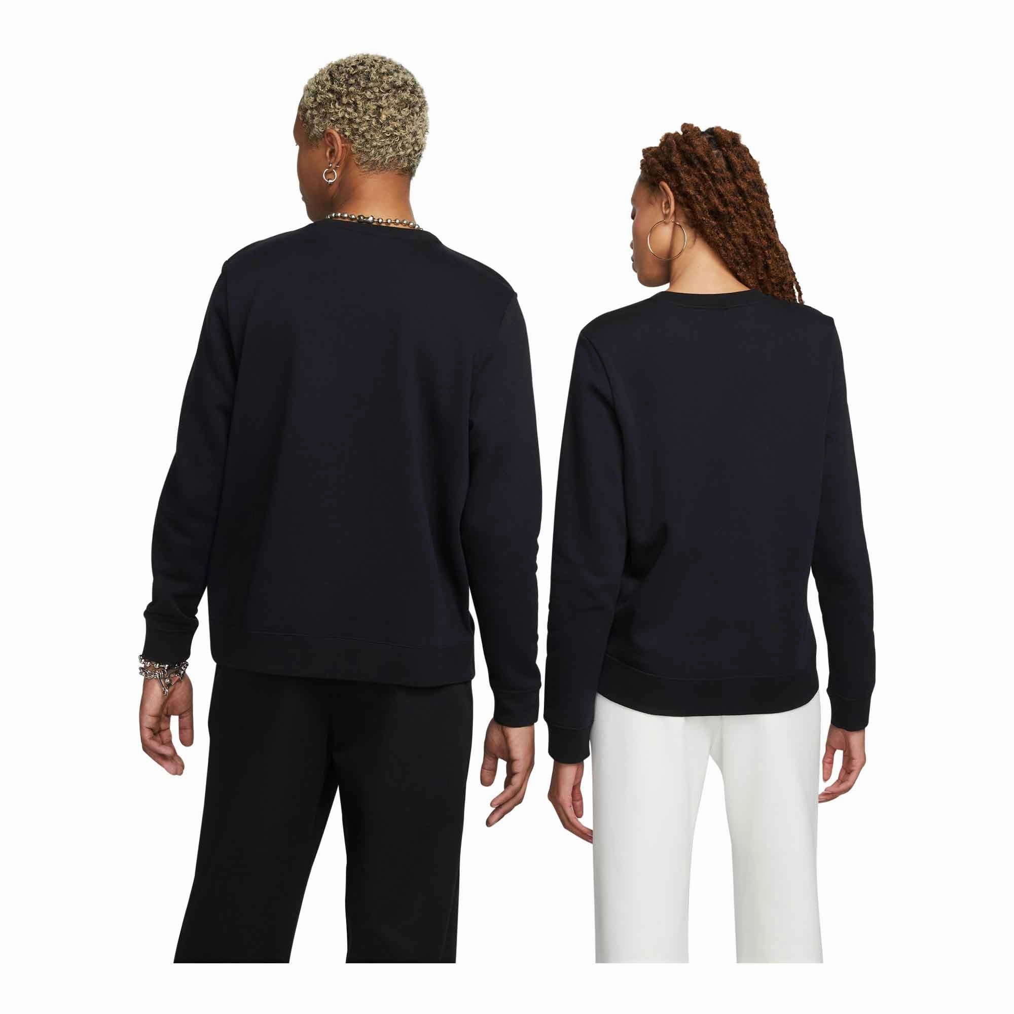 EcoFriendlyTextile Zipper Closure Nike Sportswear Club Fleece Women's Crew-Neck Sweatshirt
