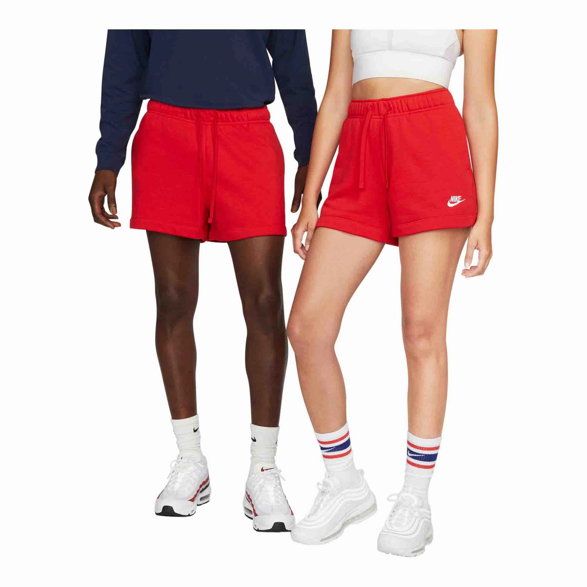 Nike Sportswear Club Fleece Women's Mid-Rise Shorts Light Wool DurableReinforcedElbow