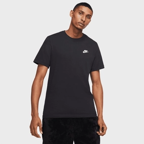 Torsion Control System WaterResistant Shell Nike Sportswear Club T-shirt Black / White