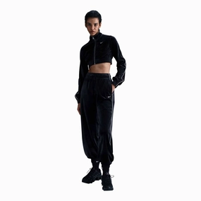 Nike Sportswear Collection Women's Cropped Velour Full-Zip Top SnagFree Surface
