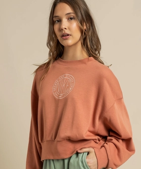 Nike Sportswear Femme Crew Jumper (Terra Blush) Stream Fit StaticFree Material