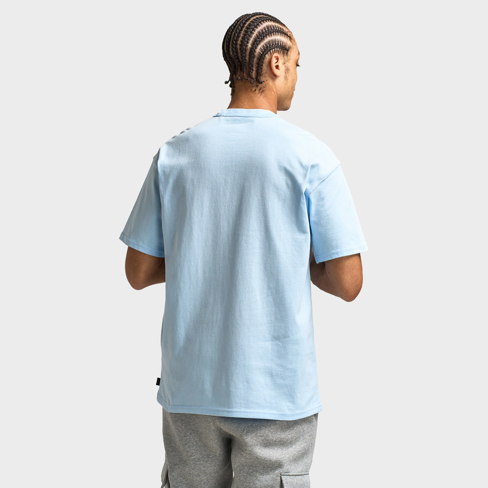 Nike Sportswear Premium Essentials Sustainable T-Shirt / Celestine Blue Taped Seams