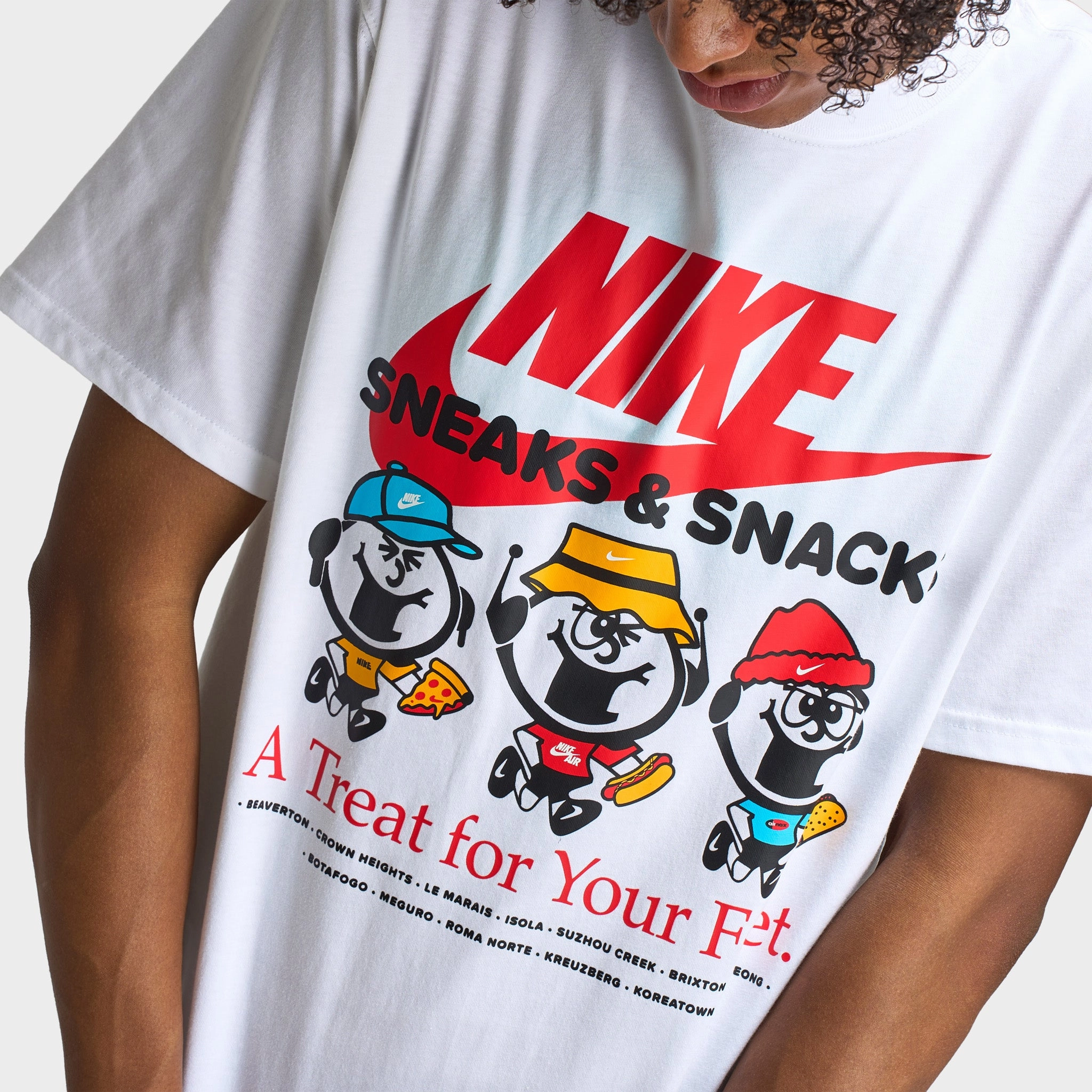 Indoor Wear Nike Sportswear Sole Food Graphic T-Shirt / White