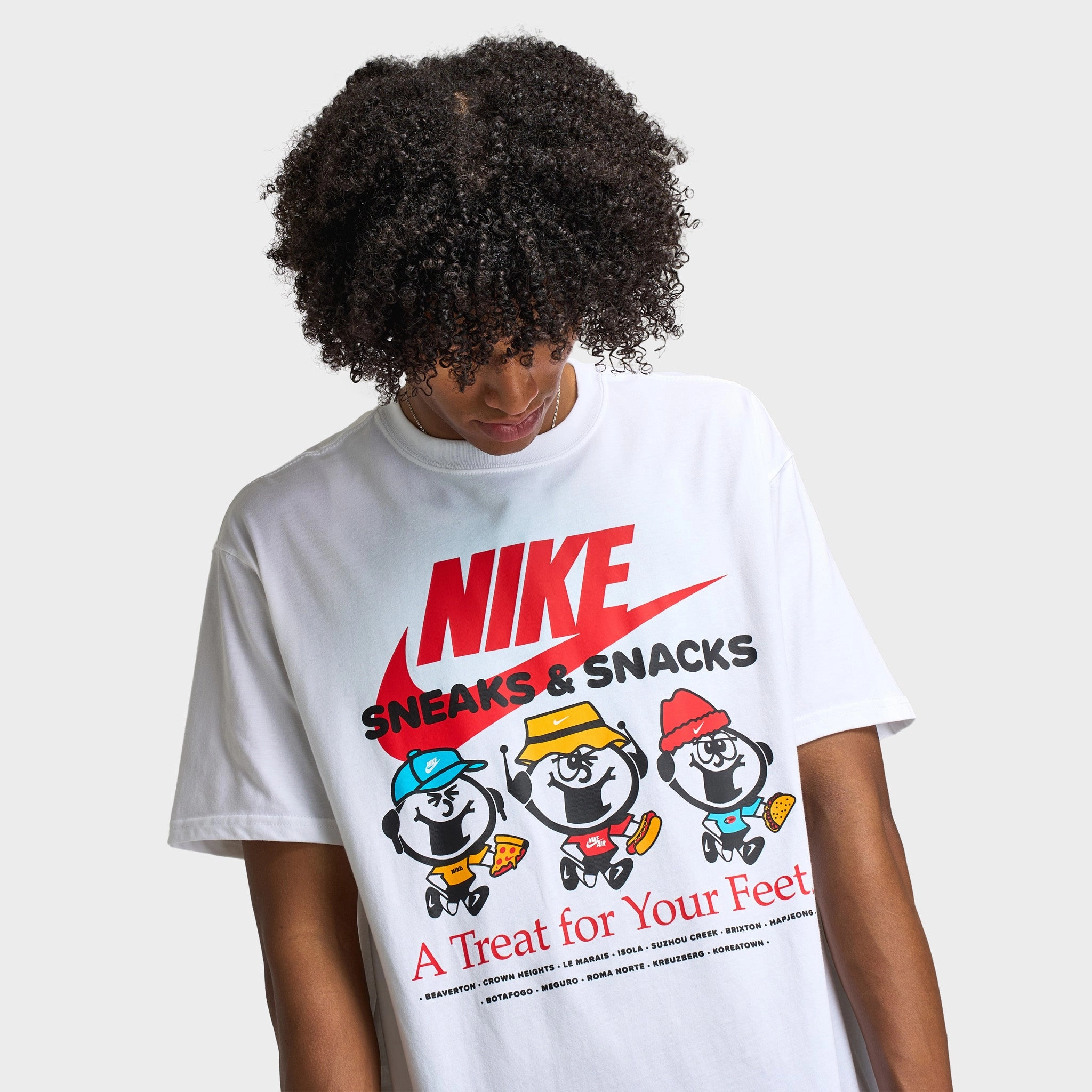 Nike Sportswear Sole Food Graphic T-Shirt / White temperature regulation
