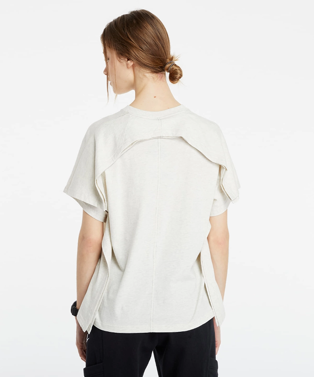 AntiPillingCloth Nike Sportswear Training Tee (Oatmeal Heather)